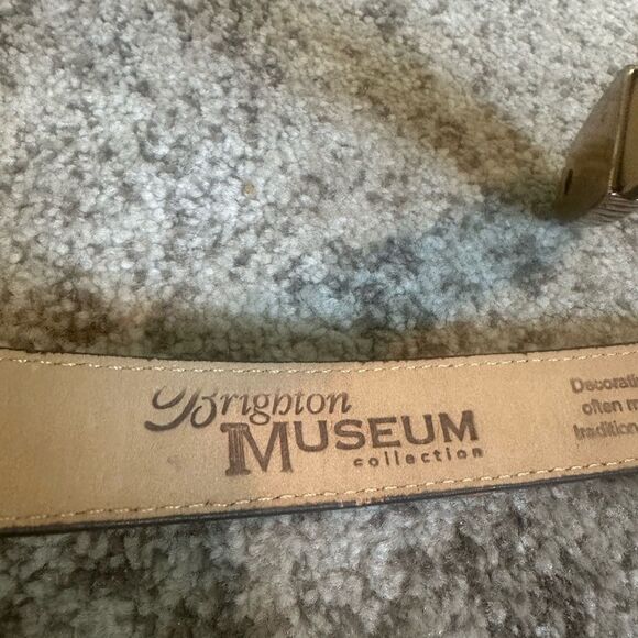 Brighton Brown Alligator Embossed Leather Belt L main image 6